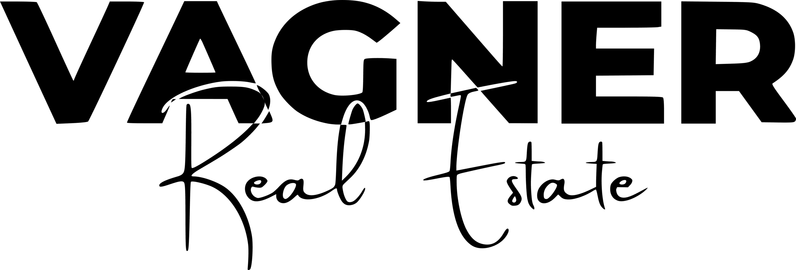 Vagner Real Estate logo černé